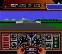 une photo d'Ã©cran de Race Drivin sur Nintendo Super Nes